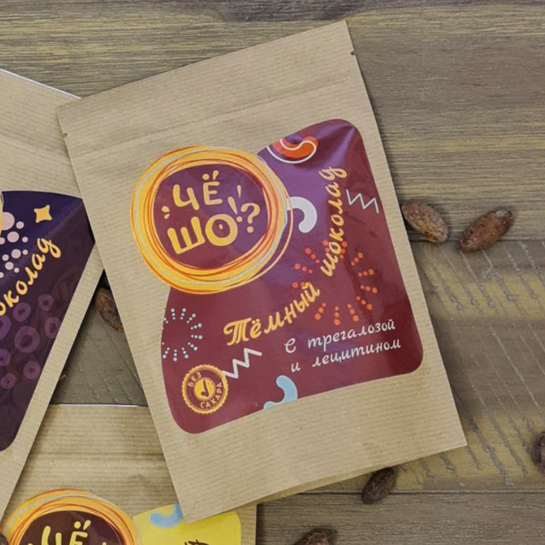Шоколад ЧЁ ШО тёмный, с трегалозой и лецитином, 100 г