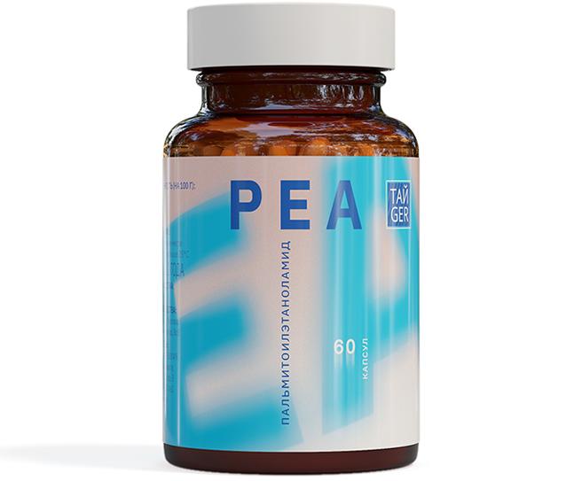 Пальмитоилэтаноламид PEA ТАЙGER, 300 мг, 60 капсул