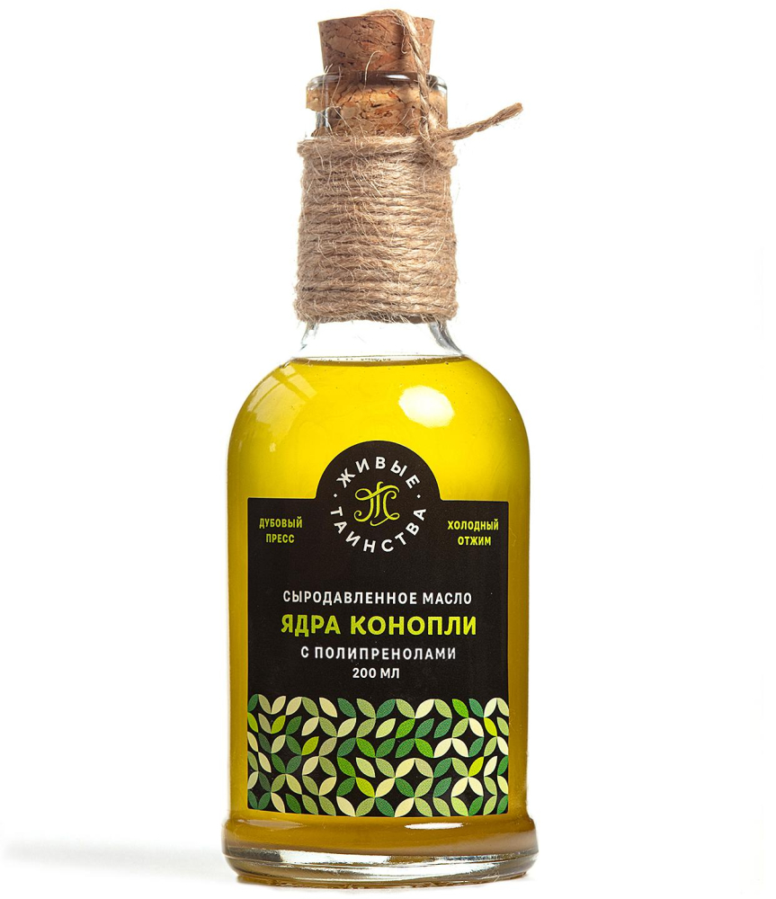 Сыродавленное масло Ядра конопли с полипренолами, 200 мл