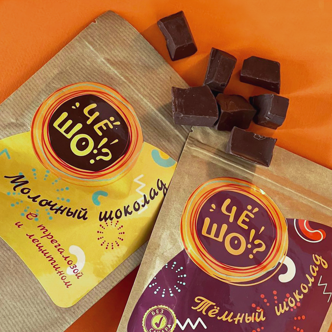 Шоколад ЧЁ ШО молочный, с трегалозой и лецитином, 100 г