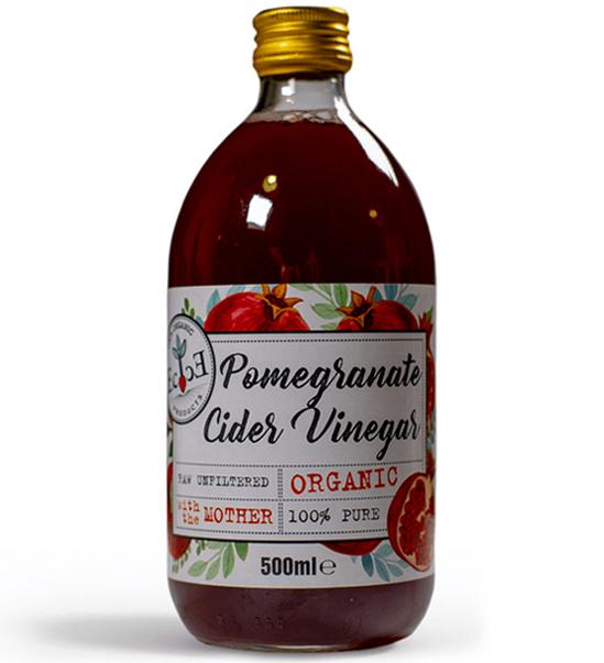 Гранатовый органический нефильтрованный уксус, Ecoce, 500 мл