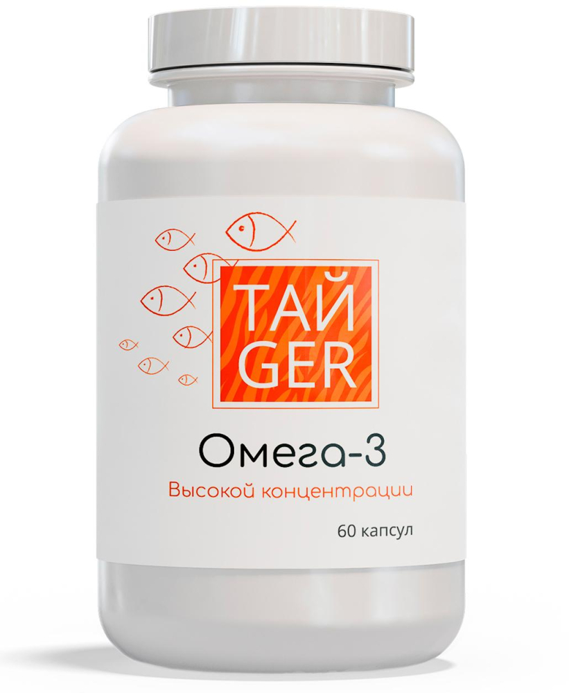 Омега-3 ТАЙGER, 1620 мг, 60 капсул