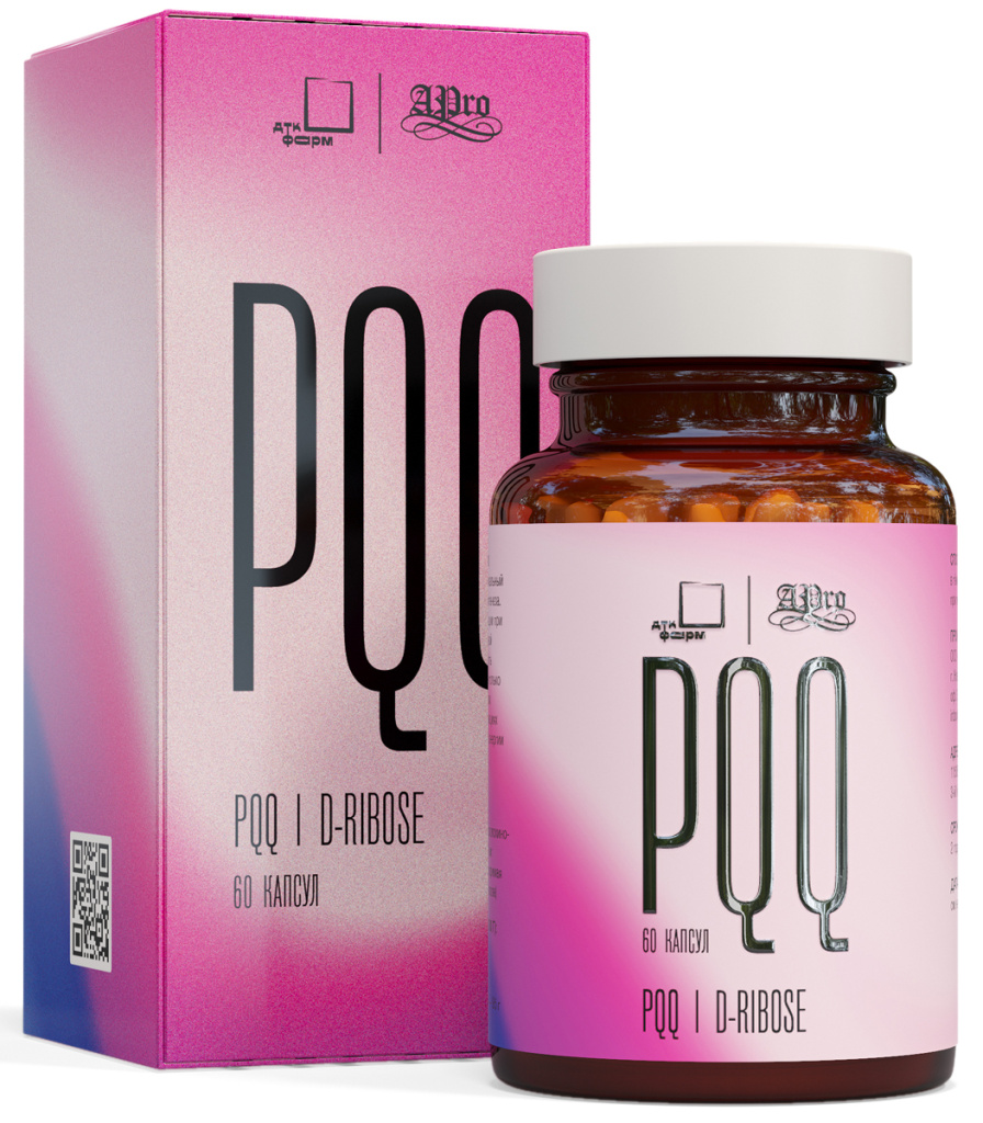 Средство для поддержки функций митохондрий PQQ, 60 капсул