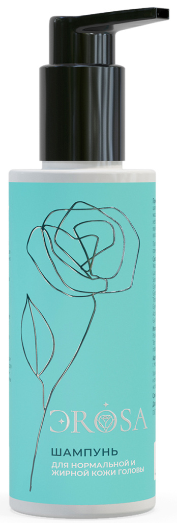 Шампунь для нормальной и жирной кожи головы на основе аминокислотных ПАВ, ЭROSA, 250 мл