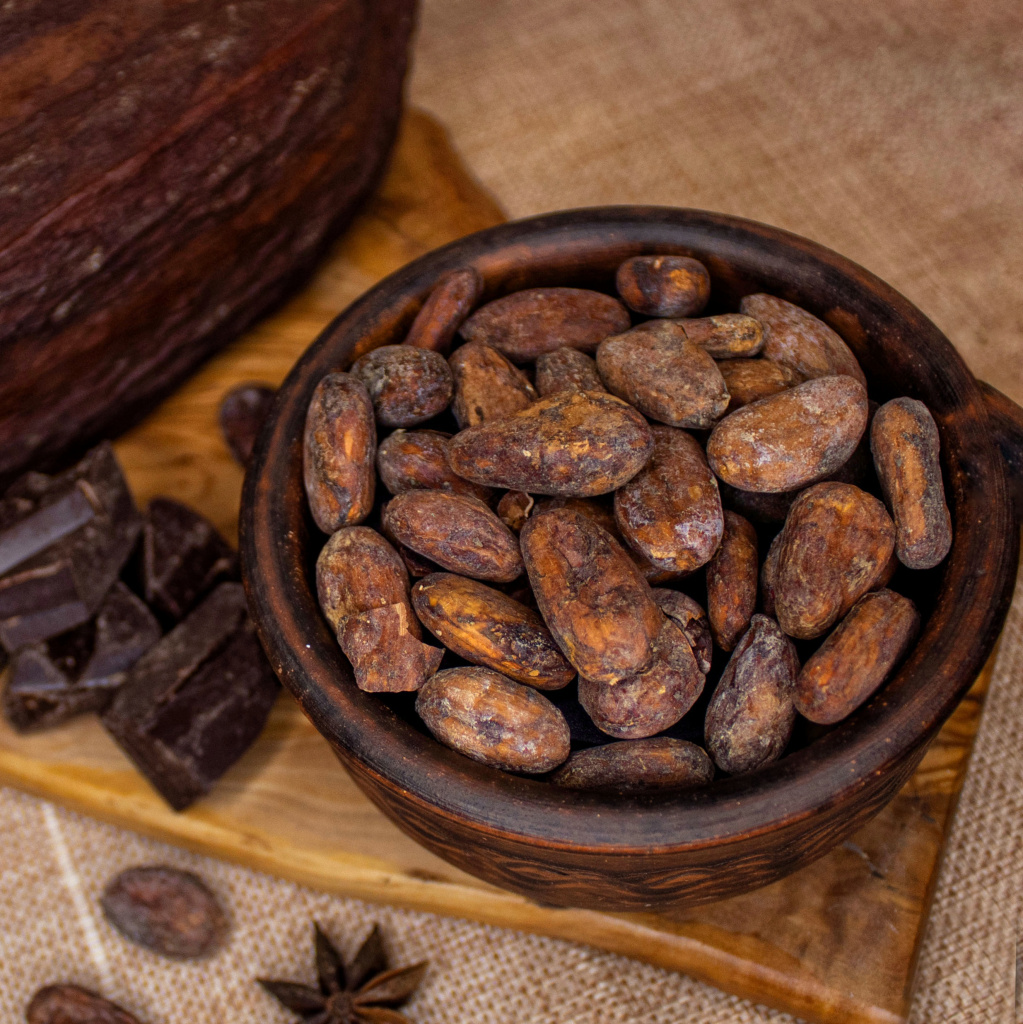 Какао-бобы цельные, обжаренные, Колумбия, 50 г