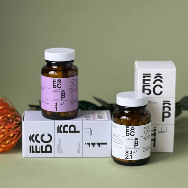 Пробиотик БСР-2.1, модулятор метаболических и ферментативных функций, 60 капсул