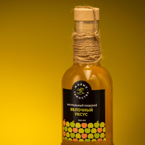 Уксус яблочный, Живые таинства, 200 мл