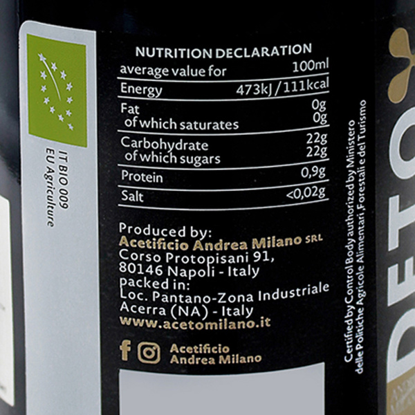 Бальзамический органический уксус I.G.P Modena, 500 мл