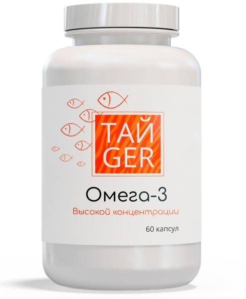 Омега-3 ТАЙGER, 1620 мг, 60 капсул