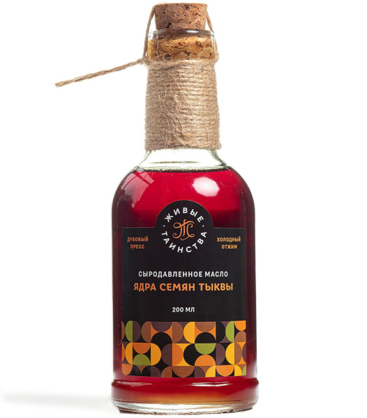 Сыродавленное масло Ядра семян тыквы, 200 мл
