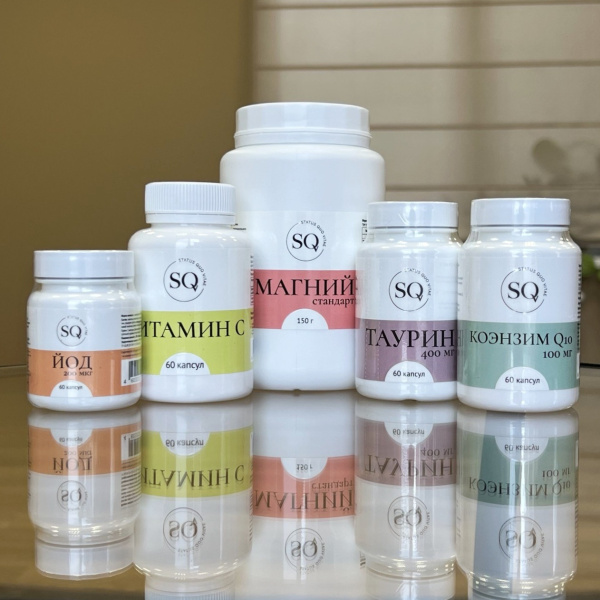 Витамин С SQV, 500 мг, 60 капсул