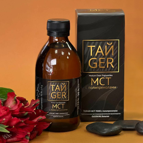 Масло МСТ ТАЙGER с полипренолами 95 %, 250 мл / 1 г