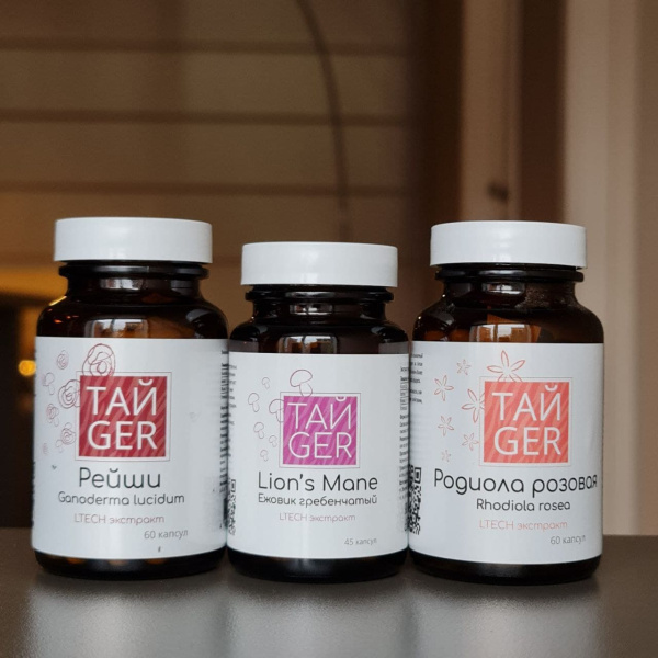 Экстракт ежовика ТАЙGER, 50 капсул