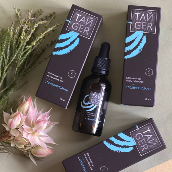 Клеточный сок пихты сибирской с полипренолами ТАЙGER, 50 мл