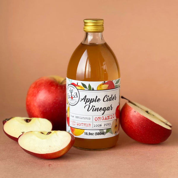 Яблочный органический нефильтрованный уксус из сидра, Ecoce, 500 мл