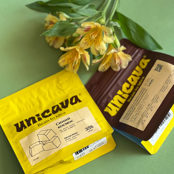 Белый шоколад «Синий космос», без сахара, 100 г