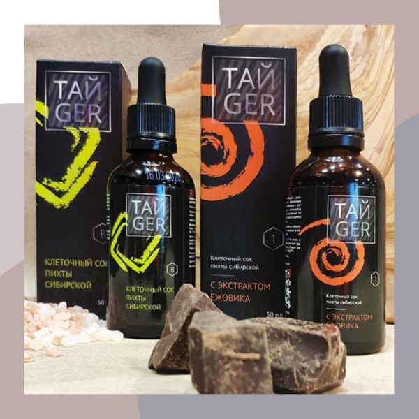 Клеточный сок пихты с экстрактом ежовика ТАЙGER, 50 мл
