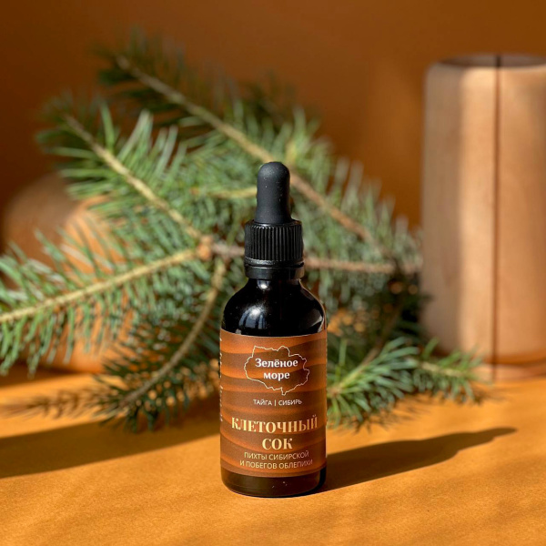 Клеточный сок пихты сибирской и побегов облепихи «Зелёное море», 50 мл