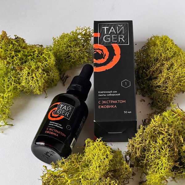 Клеточный сок пихты с экстрактом ежовика ТАЙGER, 50 мл