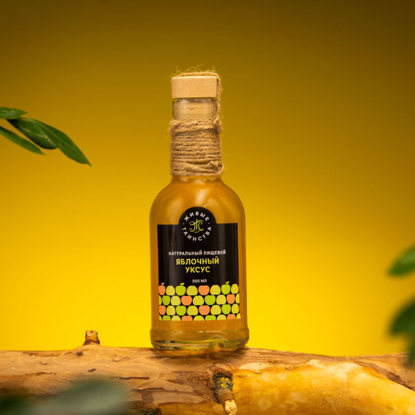 Уксус яблочный, Живые таинства, 200 мл