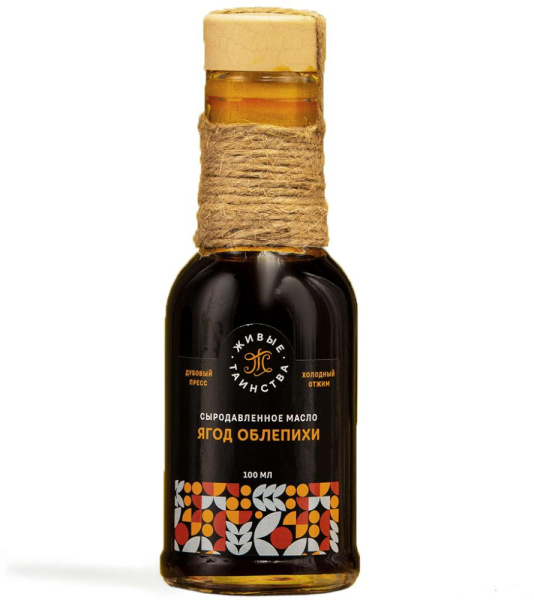 Сыродавленное масло ягод облепихи, 100 мл