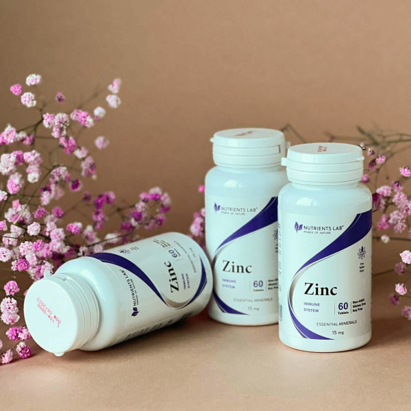 Цинк, 15 мг, 60 таблеток