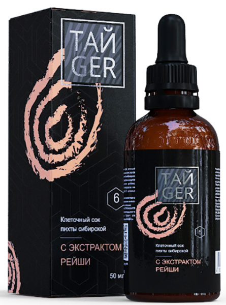 Клеточный сок пихты с экстрактом рейши ТАЙGER, 50 мл