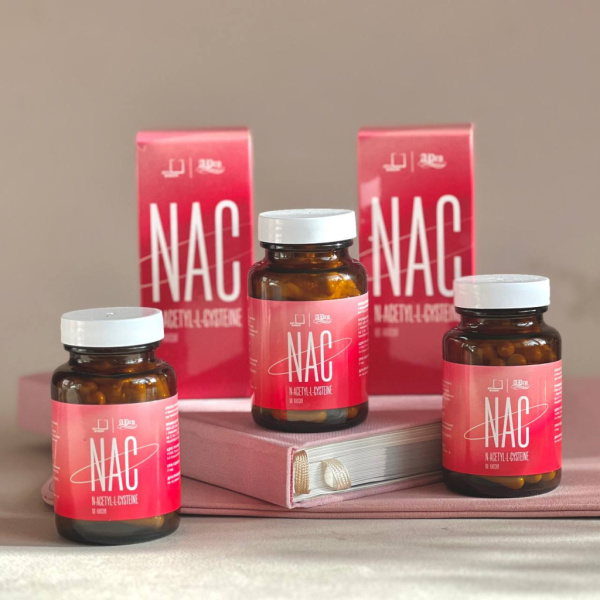 Средство для поддержки детокса печени, других органов и разрушения биоплёнок патогенной микробиоты NAC, 60 капсул