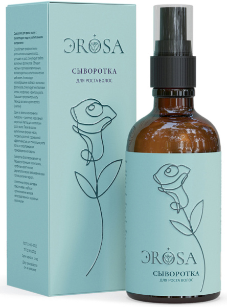 Сыворотка для роста волос с трипептидом меди и растительными экстрактами, ЭROSA, 50 мл